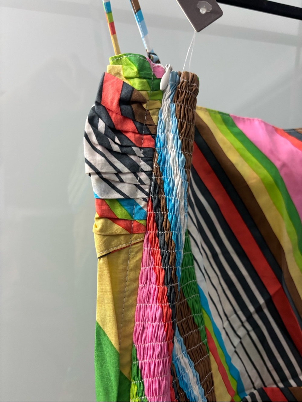NWT Anthropologie Striped Multi-Color Spaghetti Strap Summer Dress - Picture 8 of 8